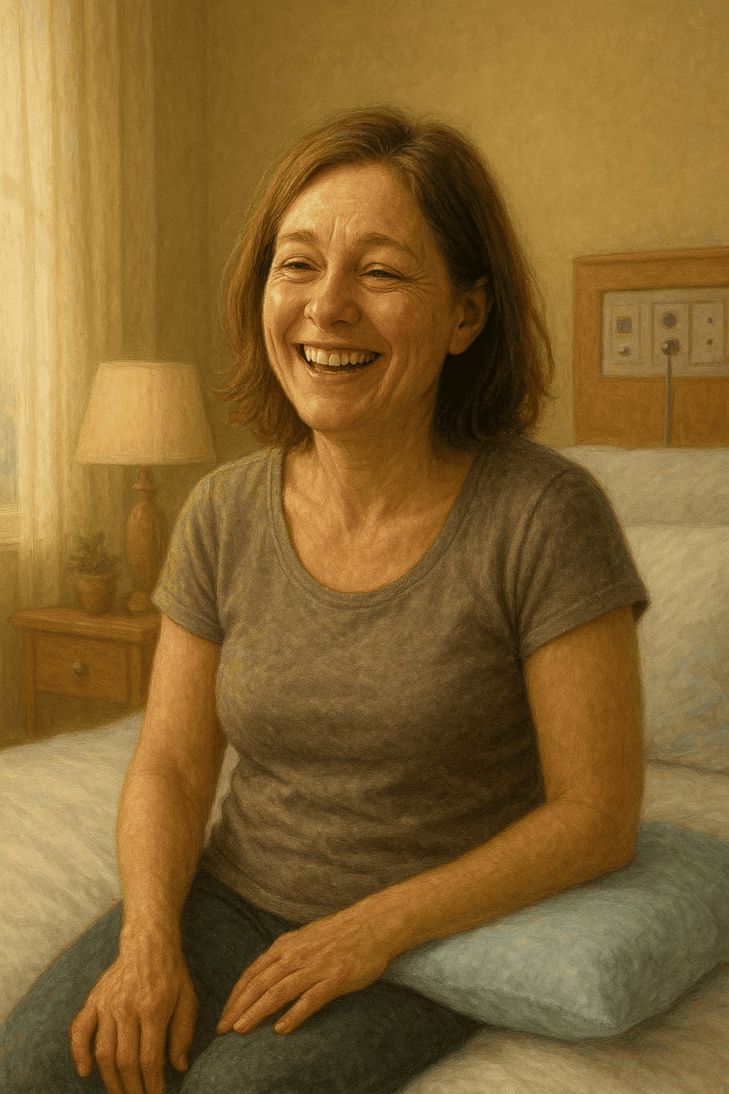 Caso clínico: Fibromialgia e uso de cannabis medicinal (refratariedade ao tratamento) 3 Paciente feliz com o sucesso do tratamento